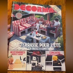1981 Vintage DÉCORMAG Summer Interior Design/Home Decor Magazine